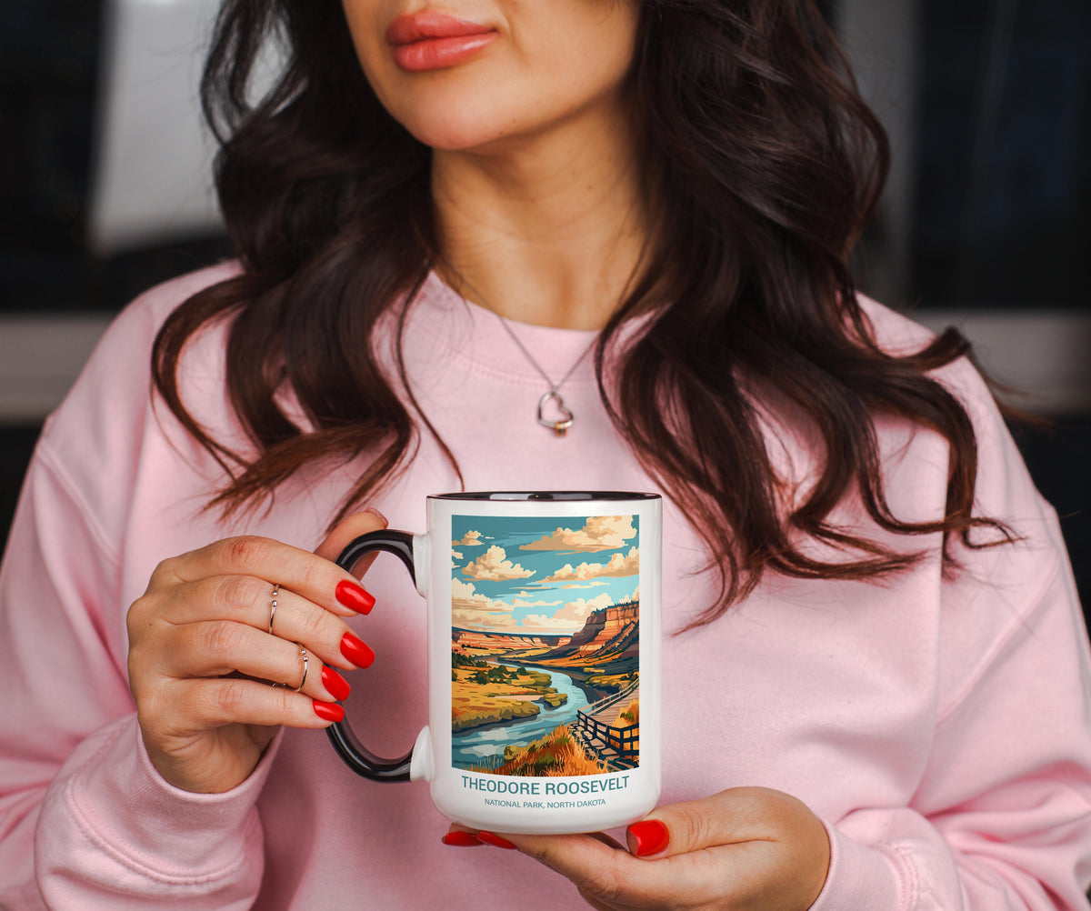 Theodore Roosevelt - North Dakota - US National Park Tourism Mug