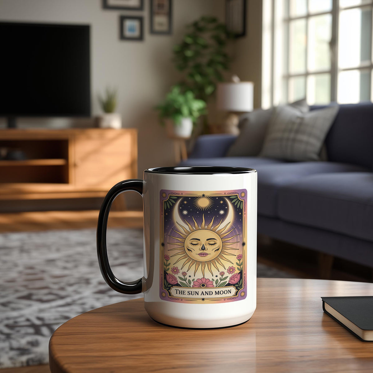 The Sun and Moon - Skeleton Tarot Card - Home Life Mug