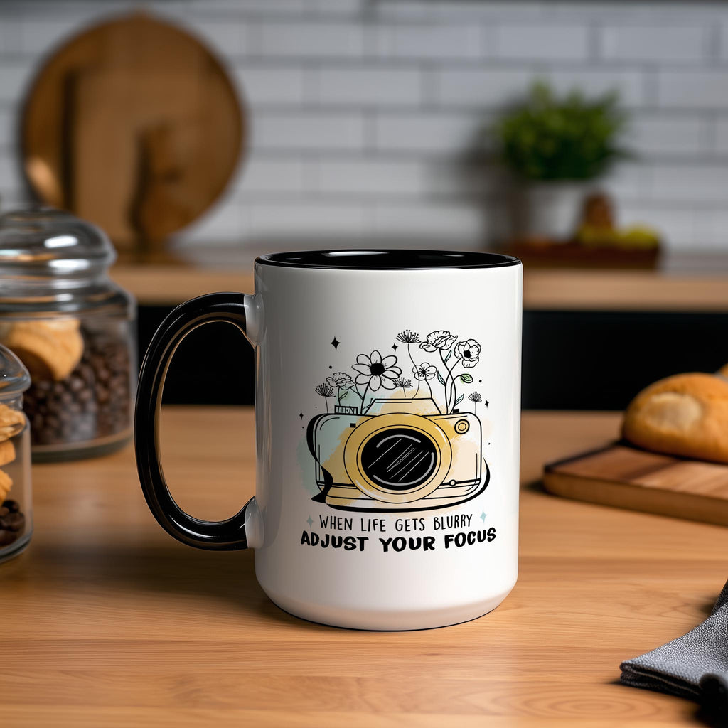Adjust Your Focus - Affirmation and Motivation mug